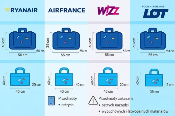 Bagaż podręczny - Jaka waga? Uniknij dopłat!